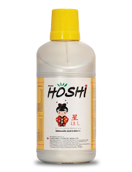 Sumitomo Hoshi Gibberellic Acid 0.001%. Plant Growth Regulator. Increases the Yield and Quality of Crop Production